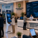 Dashboard interaktif Platform Digital Izin Industri yang menampilkan sistem pemantauan data manufaktur real-time untuk mendukung efisiensi industri kota Medan