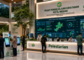Dashboard interaktif Platform Mantap Izin Hutan yang menampilkan sistem pemantauan data penghijauan real-time untuk mendukung efisiensi kehutanan kota Medan