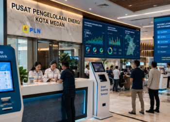 Dashboard interaktif Sistem Cepat Izin Olahraga yang menampilkan sistem pemantauan data sarana real-time untuk mendukung efisiensi keolahragaan kota Medan