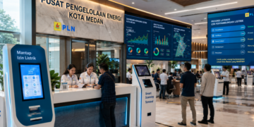 Dashboard interaktif Sistem Cepat Izin Olahraga yang menampilkan sistem pemantauan data sarana real-time untuk mendukung efisiensi keolahragaan kota Medan