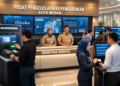 Dashboard interaktif Portal Digital Izin Kependudukan yang menampilkan sistem pemantauan data identitas real-time untuk mendukung efisiensi kependudukan kota Medan