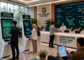 Dashboard interaktif Portal Digital Izin Perkebunan yang menampilkan sistem pemantauan data komoditas real-time untuk mendukung efisiensi perkebunan kota Medan