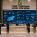 Dashboard interaktif Portal Pintar Izin Hunian yang menampilkan sistem pemantauan data tempat real-time untuk mendukung efisiensi perumahan kota Medan
