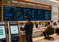 Dashboard interaktif Portal Pintar Izin Kebersihan yang menampilkan sistem pemantauan data sanitasi real-time untuk mendukung efisiensi kebersihan kota Medan