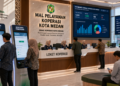 Dashboard interaktif Portal Unggul Izin Usaha yang menampilkan sistem pemantauan data badan real-time untuk mendukung efisiensi koperasi kota Medan