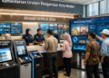 Dashboard interaktif Portal Unggulan Izin Ibadah yang menampilkan sistem pemantauan data umat real-time untuk mendukung efisiensi keagamaan kota Medan
