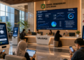 Dashboard interaktif Registrasi Kampus Medan yang menampilkan alur agenda validasi real-time untuk mendukung efisiensi pendaftaran kota Medan.
