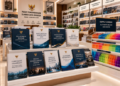 Jajaran tempat buku panduan rencana pengembangan kompetensi ASN bahan premium untuk usaha peningkatan keahlian tugas pegawai dan alat pusat instrumen bangkom Medan heavy duty minimalis berbagai folder diklat pegawai yang tersusun sangat rapi di dalam etalase toko perlengkapan kantor