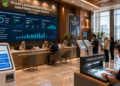 Dashboard interaktif Sistem Baru Izin Perpustakaan yang menampilkan sistem pemantauan data koleksi real-time untuk mendukung efisiensi perpustakaan kota Medan