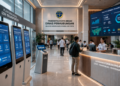 Dashboard interaktif Sistem Digital Izin Kesehatan yang menampilkan sistem pemantauan data fasilitas real-time untuk mendukung efisiensi kesehatan kota Medan
