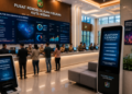 Dashboard interaktif Sistem Efektif Izin Bangun yang menampilkan sistem pemantauan data teknis real-time untuk mendukung efisiensi konstruksi kota Medan