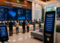 Dashboard interaktif Sistem Terpadu Izin Arena yang menampilkan sistem pemantauan data pertandingan real-time untuk mendukung efisiensi olahraga kota Medan
