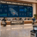 Dashboard interaktif Sistem Terpadu Izin Industri yang menampilkan sistem pemantauan data pabrik real-time untuk mendukung efisiensi industri kota Medan