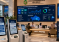 Dashboard interaktif Solusi Nyata Izin Kerja yang menampilkan sistem pemantauan data tenaga real-time untuk mendukung efisiensi ketenagakerjaan kota Medan