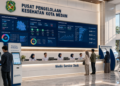 Dashboard interaktif Solusi Prima Izin Kesehatan yang menampilkan sistem pemantauan data faskes real-time untuk mendukung efisiensi layanan kesehatan kota Medan