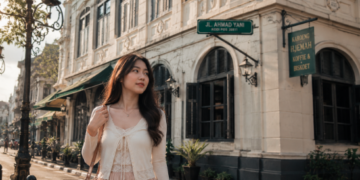 Sudut estetik bangunan tua peninggalan sejarah yang menjadi salah satu spot foto di Medan yang sangat populer dan instagramable