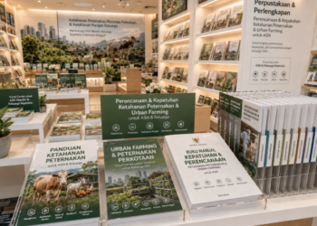 Jajaran tempat buku panduan ternak mandiri ASN Pemkot Medan Unggul bahan premium untuk usaha pembuatan rencana clearance fauna pegawai dan alat pusat instrumen clearance fauna Medan heavy duty minimalis berbagai folder lembar jaminan yang tersusun sangat rapi di dalam etalase toko perlengkapan kantor