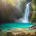 Pesona keindahan air terjun tersembunyi di tengah hutan tropis yang asri, salah satu alternatif pilihan wisata alam terdekat dari Medan untuk liburan akhir pekan