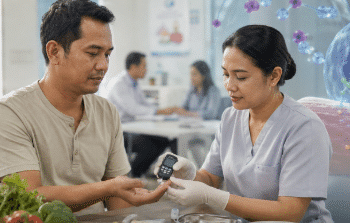 Pemeriksaan gula darah untuk mengenali gejala diabetes dan mendeteksi diabetes melitus sejak dini.