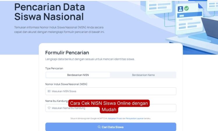 Cara Cek NISN Siswa Online dengan Mudah