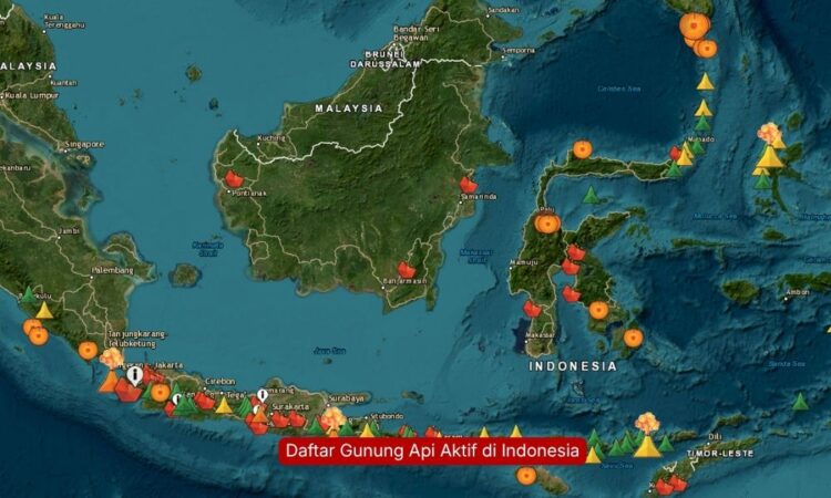 Daftar Gunung Api Aktif di Indonesia