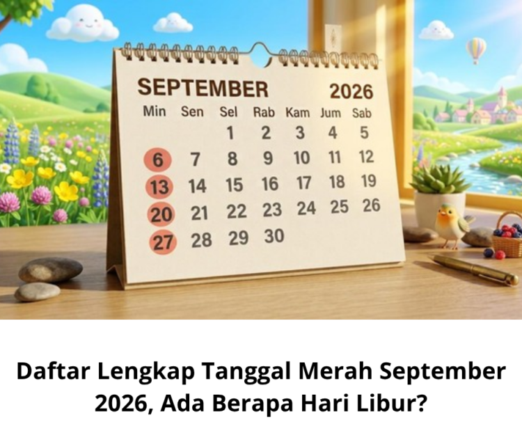 Daftar Lengkap Tanggal Merah September 2026, Ada Berapa Hari Libur?